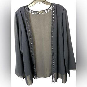 Montee Collection size 22 sheer ladies duster flowy fairy cover up bling